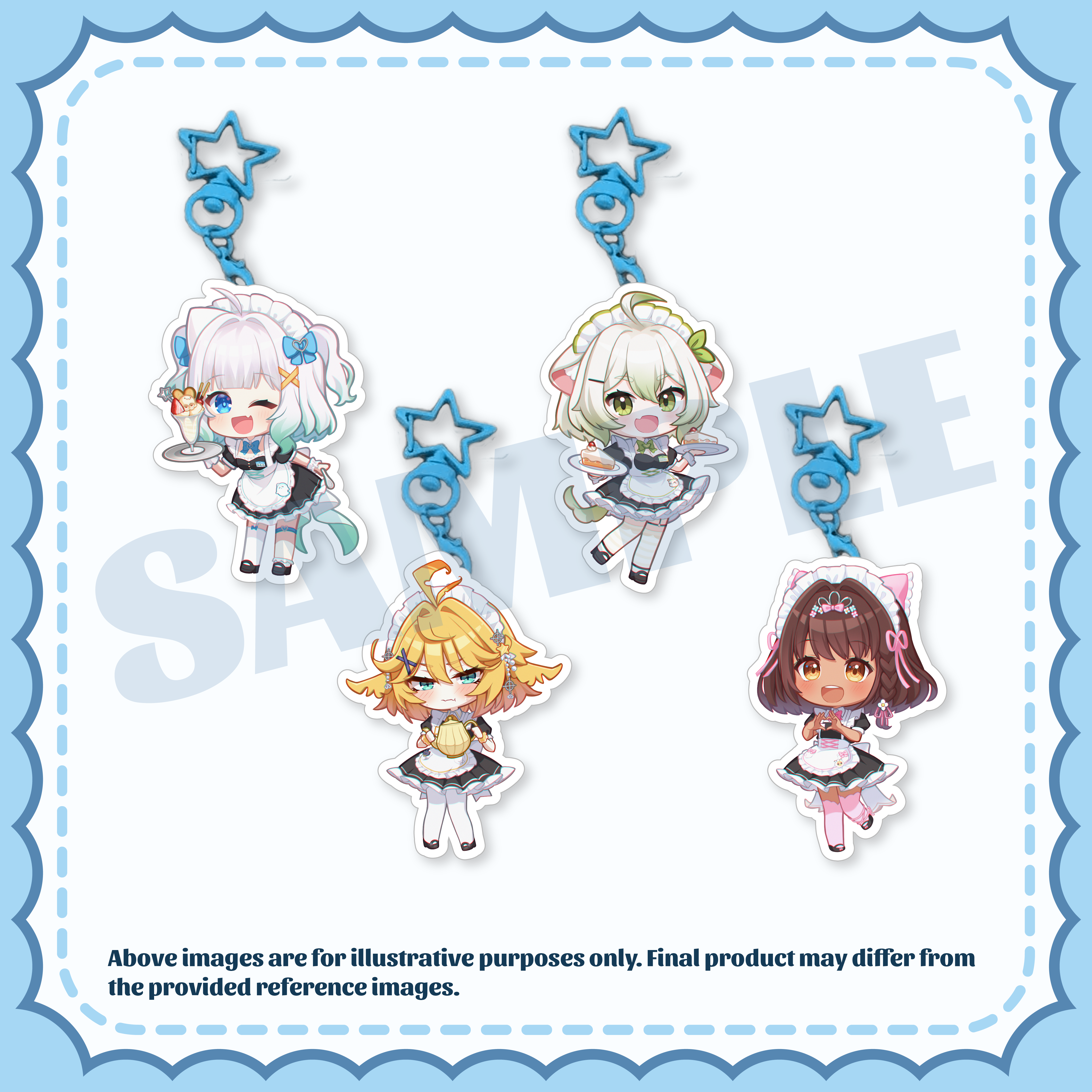 PREORDER] #VMaidInvasion Chibi Acrylic Keychain – Setsuna Production