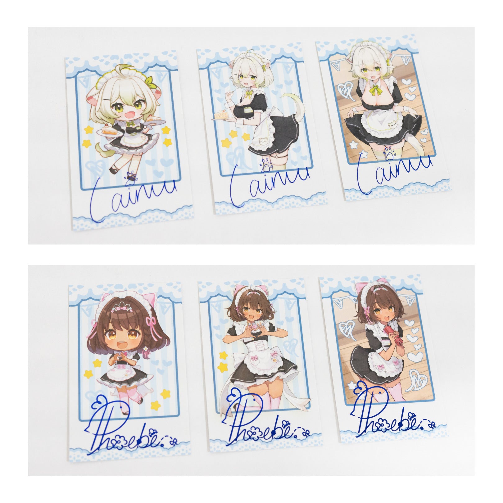 PREORDER] #VMaidInvasion Copy Signed Cheki Card (Set of 3
