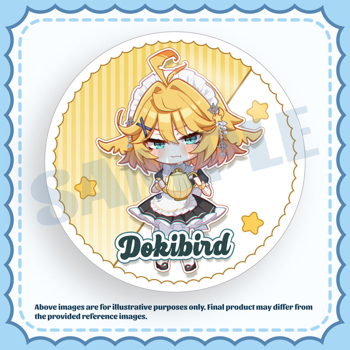 [PREORDER] #VMaidInvasion Can Badges (Chibi Art)