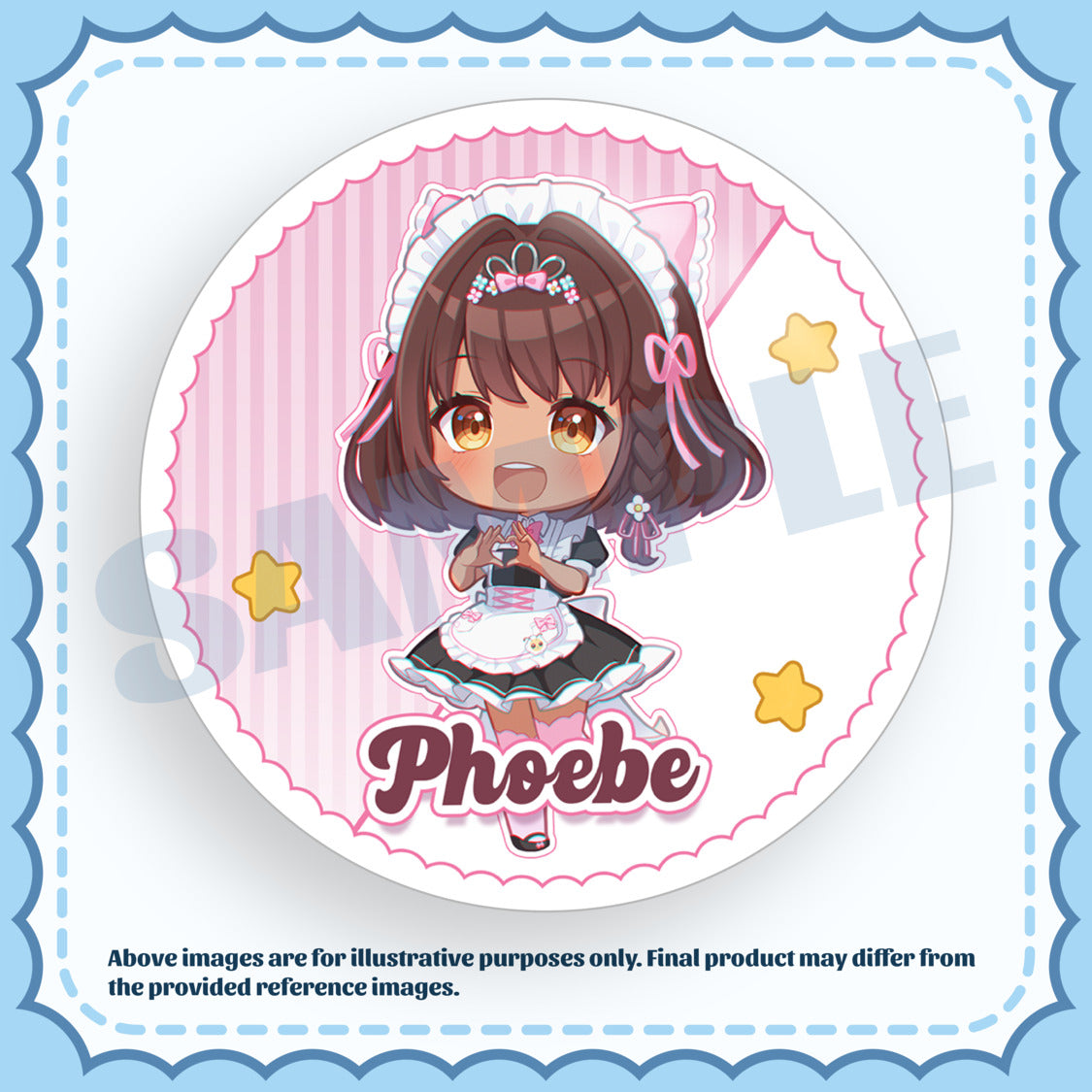 [PREORDER] #VMaidInvasion Can Badges (Chibi Art)