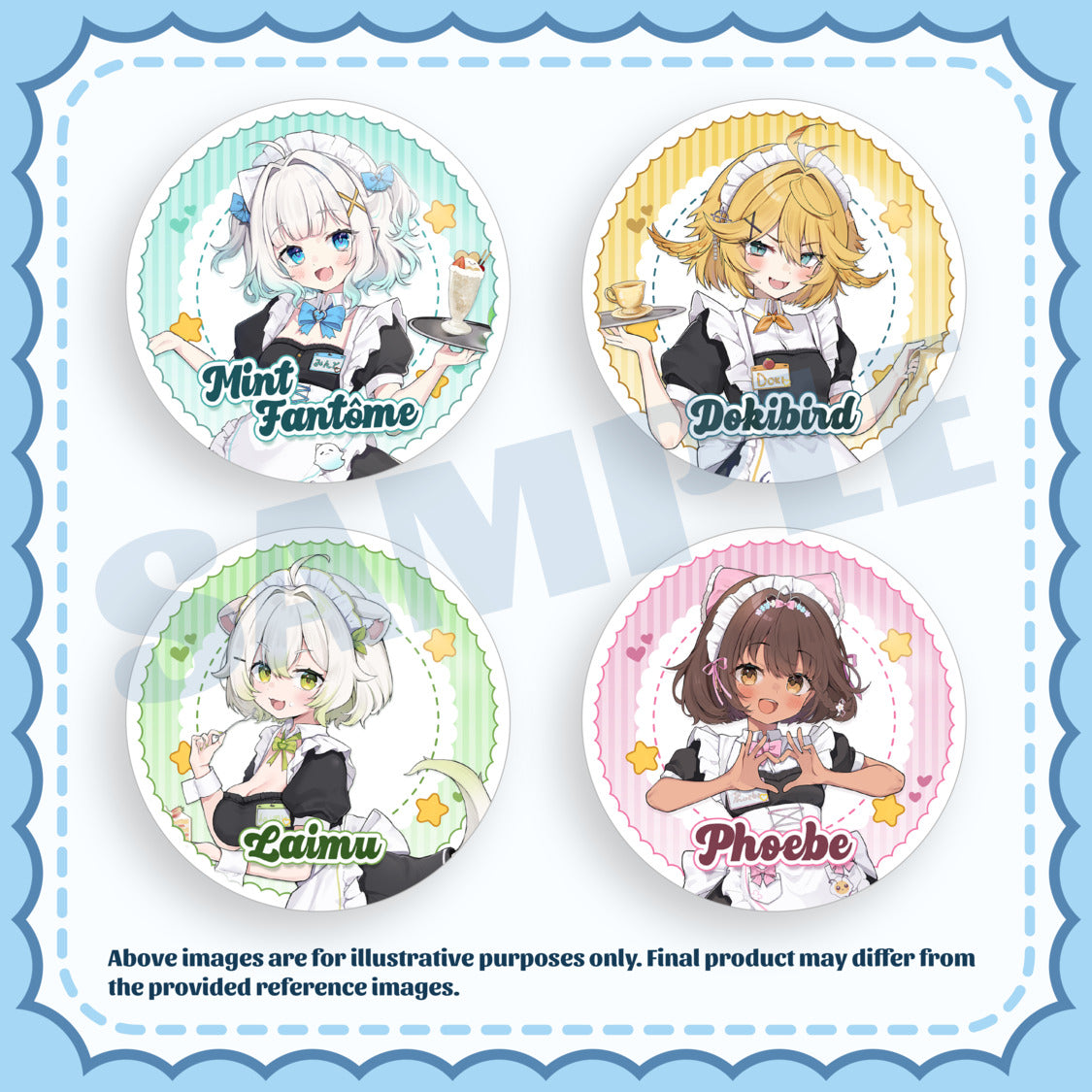[PREORDER] #VMaidInvasion Can Badges (Key Visual)