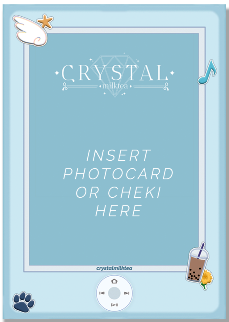 [PREORDER] crystal Photocard Frame Standee