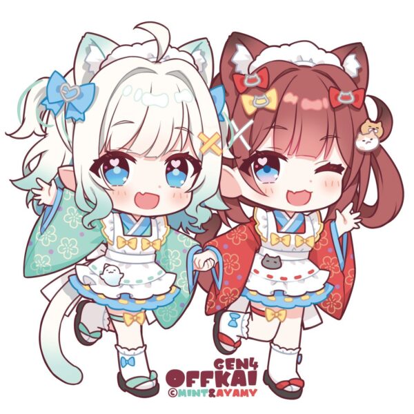 [PREORDER] Mint & Ayamy acrylic charm - Offkai Gen4 Exclusive